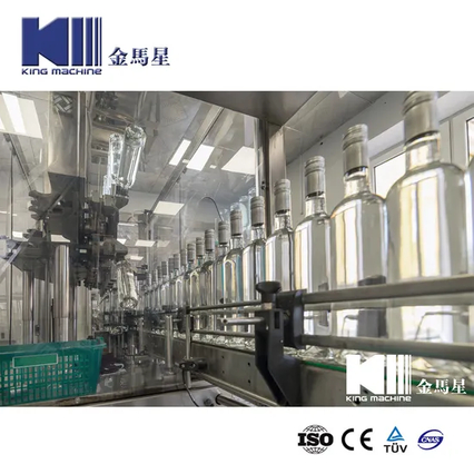 Mesin pembotolan minuman keras anggur presisi