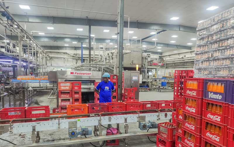 Botol kaca 18000bph Coca-Cola Filling dan jalur kemasan