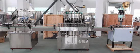 Minuman Energi Penjualan Panas Mengisi Jalur Produksi Mesin Pembotolan Cairan Linier Dengan Isi Pompa Rotor